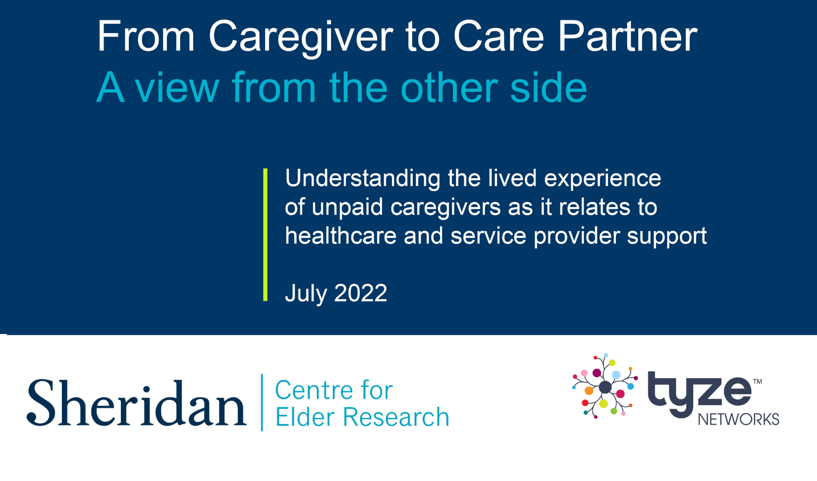 From Caregiver to Care Partner: A view from the other side