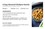 Crispy Roasted Chickpea Snacks by Putting Food on The Table Project