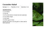 Cucumber Salad by Putting Food on The Table Project