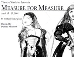 Measure for Measure, April 17 – 27, 2002 by Theatre Sheridan